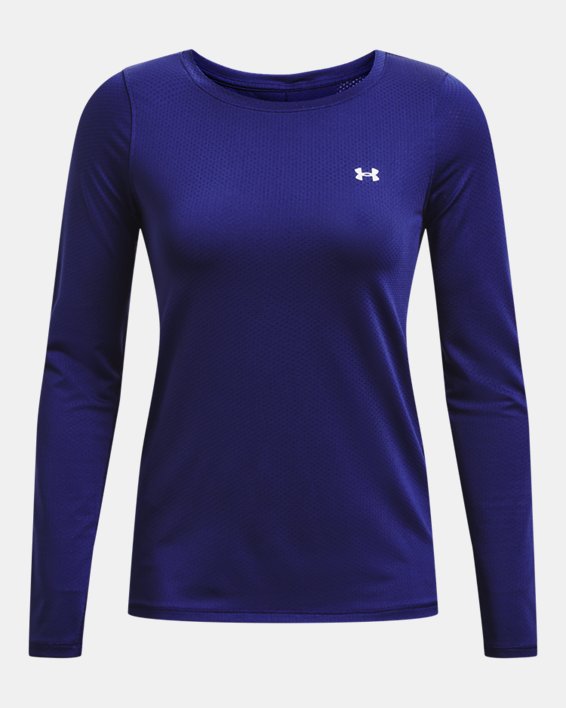 T-shirt à manches longues HeatGear® Armour pour femme, Blue, pdpMainDesktop image number 4